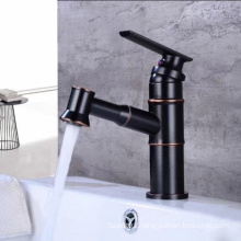 YLB0141 Single hole bathroom black basin faucet, ORB faucet for wash basin
